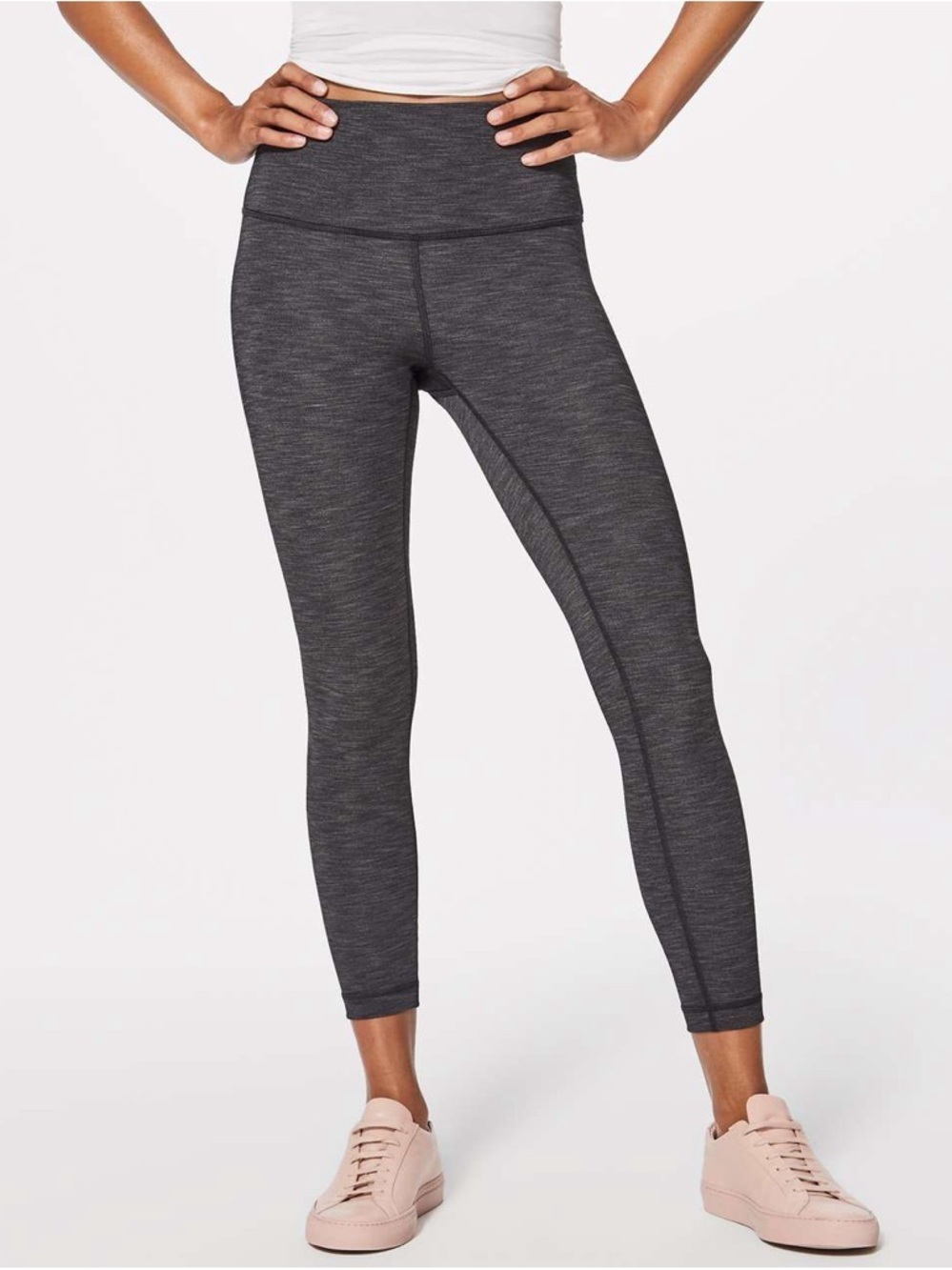 Lululemon wunder under High rise Charcoal Gray Leggings size 10